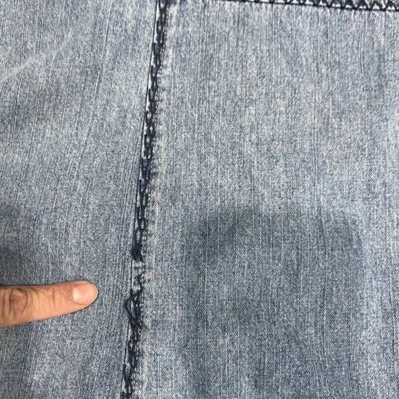 J. Jill Out of the Blue Vtg Womens Denim Dress Size XS Embroidered 90s Country - Picture 9 of 9
